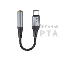 Переходник Hoco Premium LS36 Type-C to 3.5 audio converter, чёрный