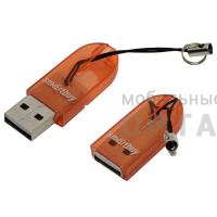 Картридер Smartbuy MicroSD, оранжевый (SBR-710-O) (1/20)
