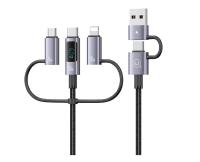 Кабель USB, Type-C-Type-C, Lightning, Micro Usams US-SJ713 Sufeng Series, 1.2м, 60W, серый