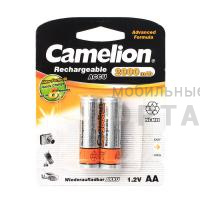 Аккумуляторная батарейка CAMELION R6 (2000 mAh) (2 бл)   (2/24/384)