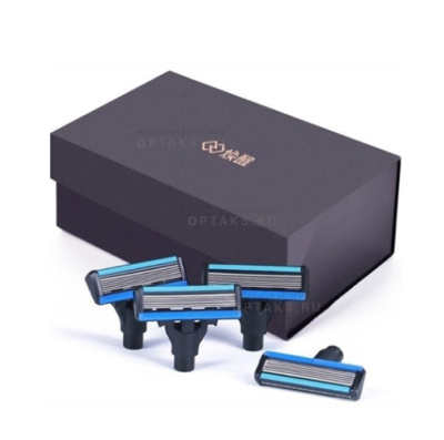 Набор сменных лезвий MIJIA Lemon Razor, 5+1, нержавеющая сталь, 4 шт/уп (арт.6971739370082)